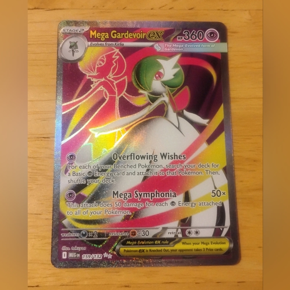 Beautiful Mint Holo Mega Gardevoir EX 159/132 Illustration Rare Mega Evolutions
